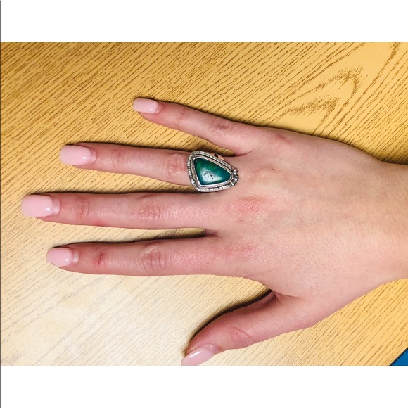 Navajo Unsigned Jewelry - Vintage Navajo Chrysocolla Ring